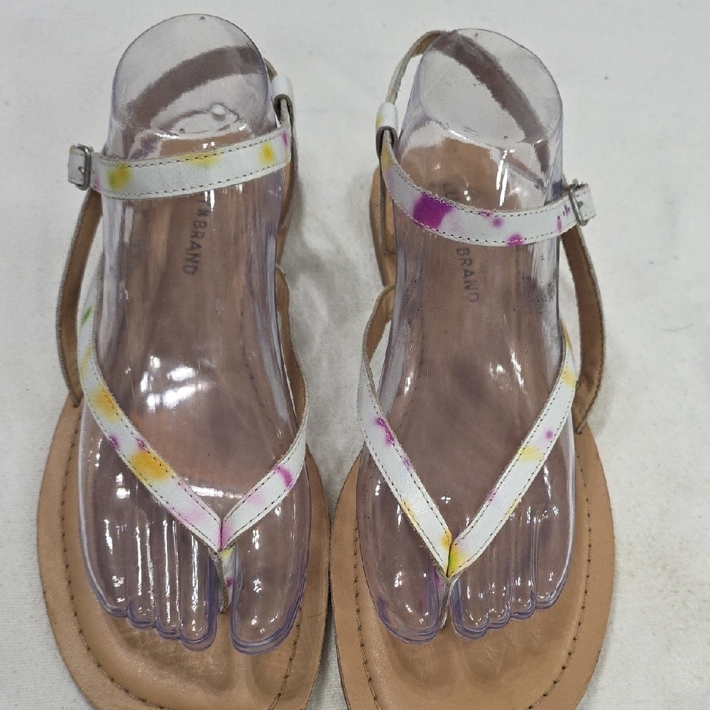 Lucky Brand Women's Multicolor Sandals  Buckles Beachy Summer Sz 9? EUC READ - Picture 3 of 14